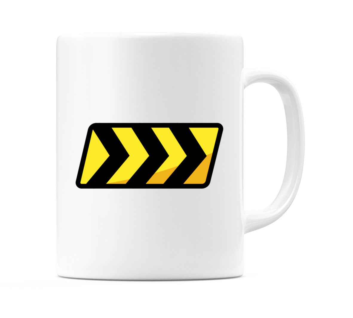 Warning Strip Right Emoji Mug