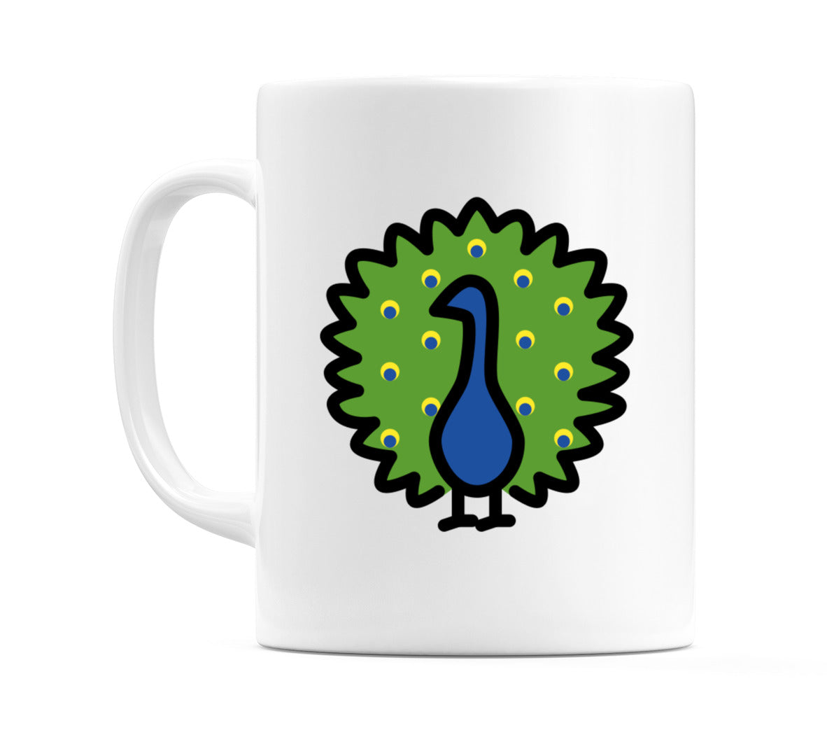 Peacock Emoji Mug
