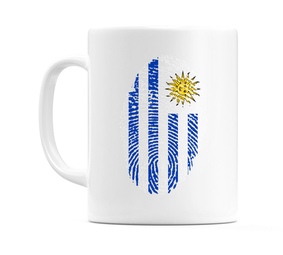 Uruguay Finger Print Flag Mug