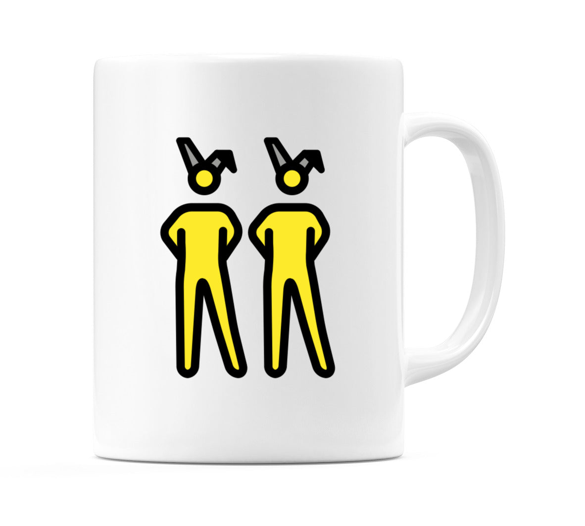 Males With Bunny Ears Emoji Mug