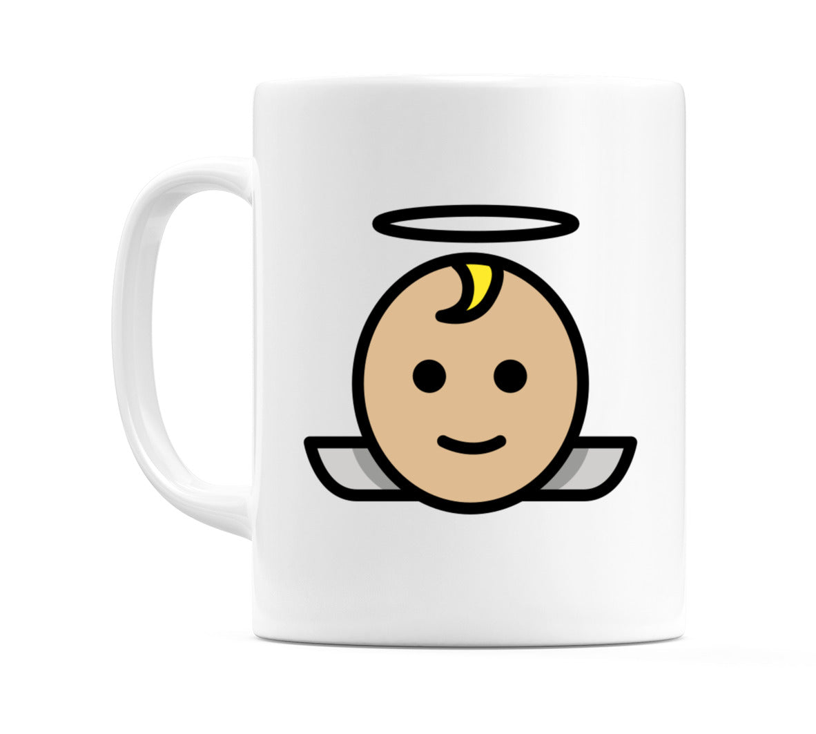 Baby Angel: Medium-Light Skin Tone Emoji Mug