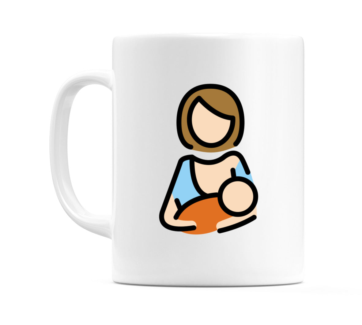 Breast-Feeding: Light Skin Tone Emoji Mug