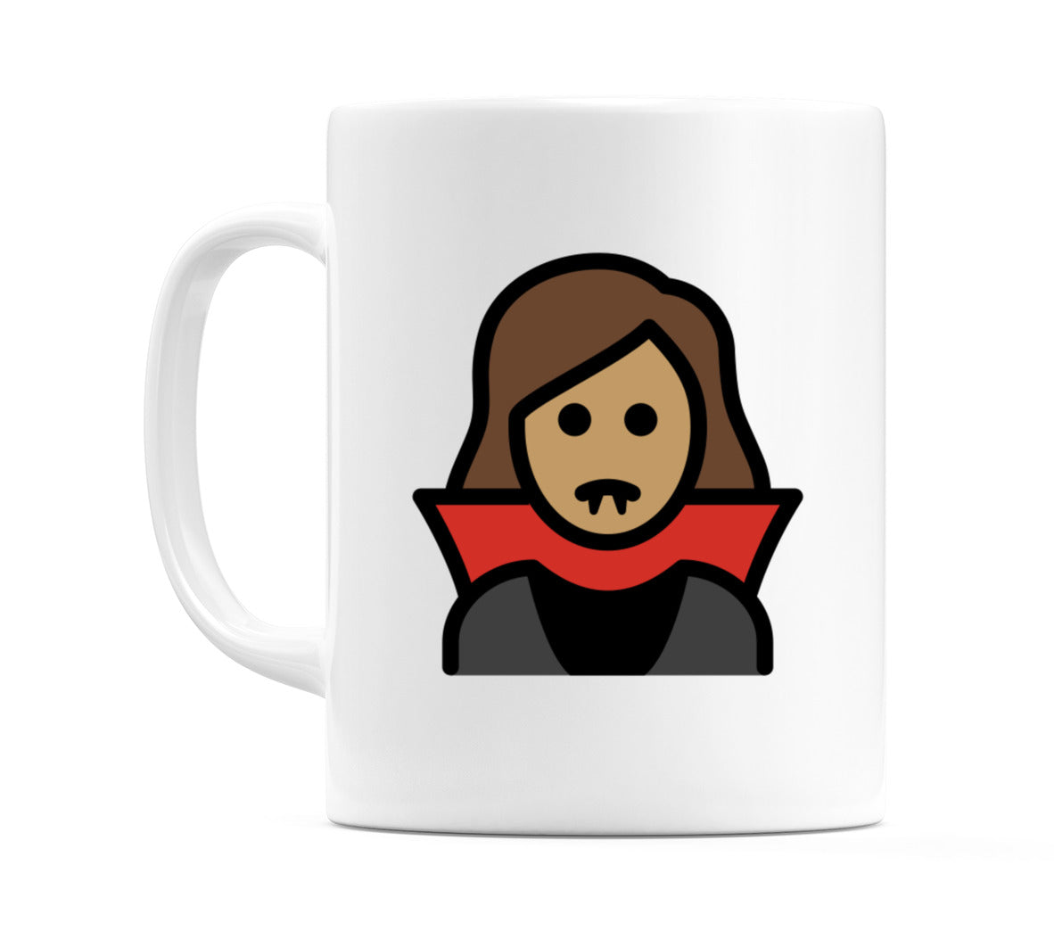 Female Vampire: Medium Skin Tone Emoji Mug