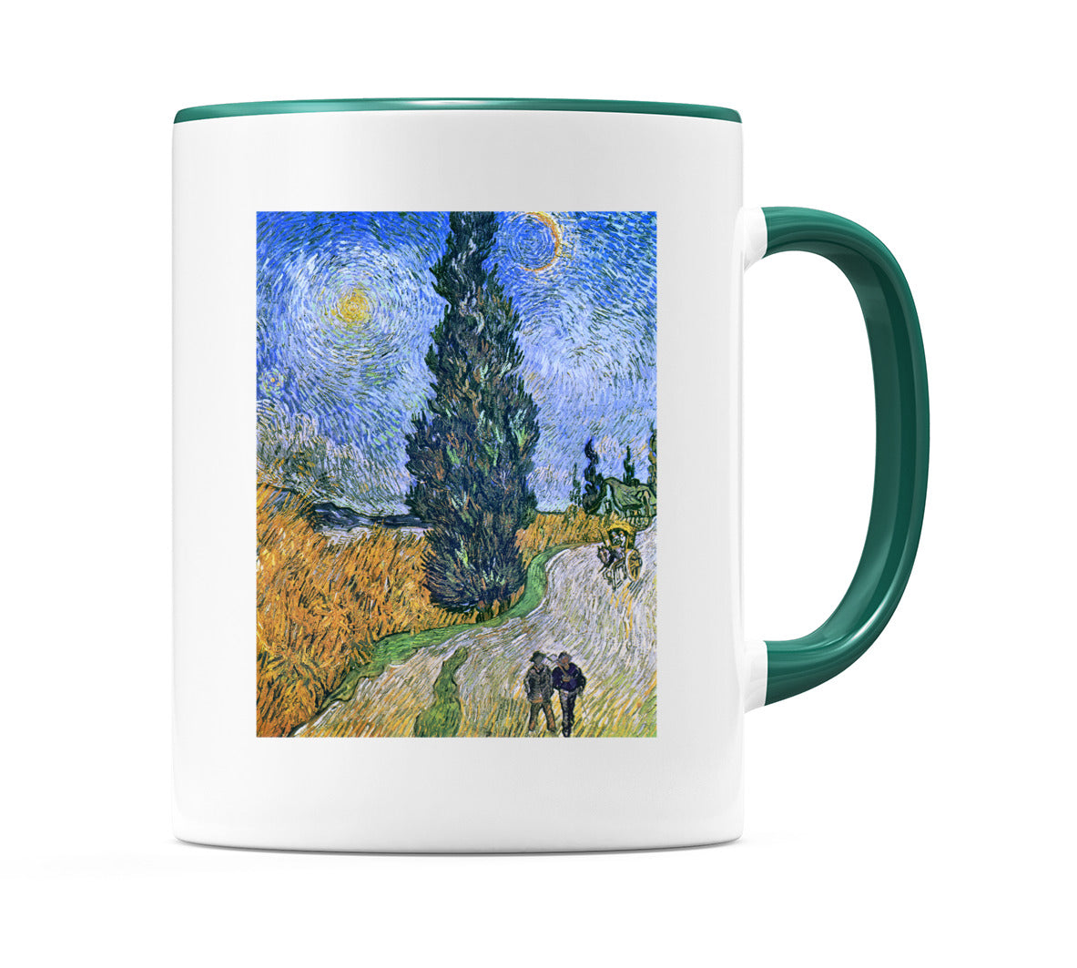 Road with Cypress and Star (1890) Mug