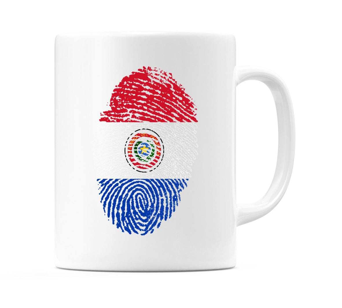 Paraguay Finger Print Flag Mug
