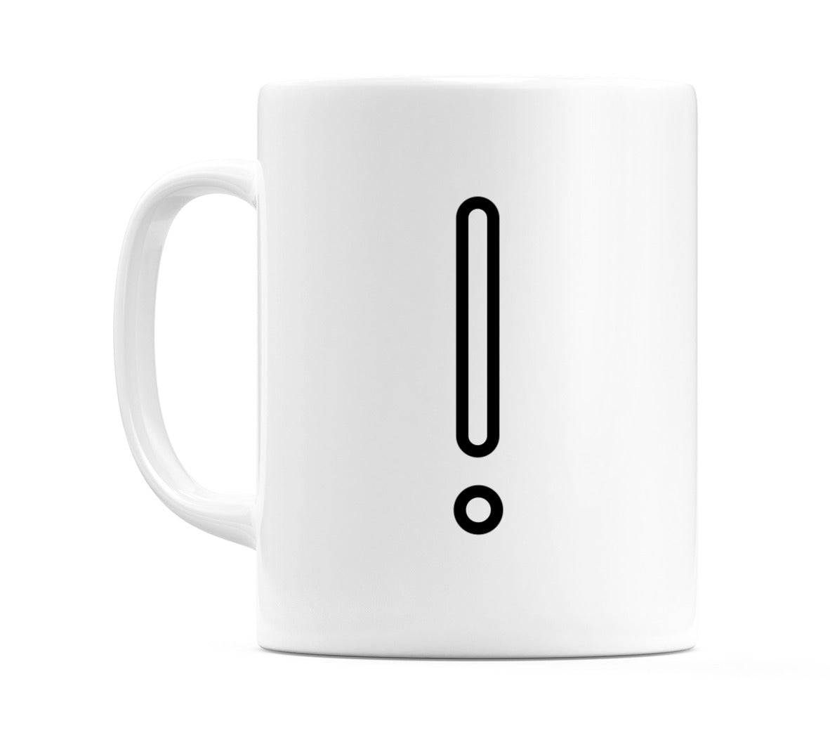 White Exclamation Mark Emoji Mug