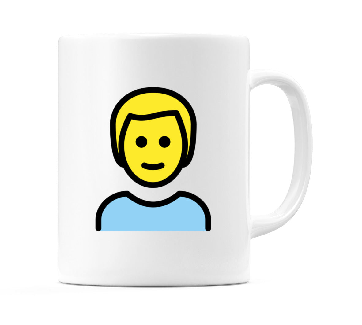 Male: Blond Hair Emoji Mug