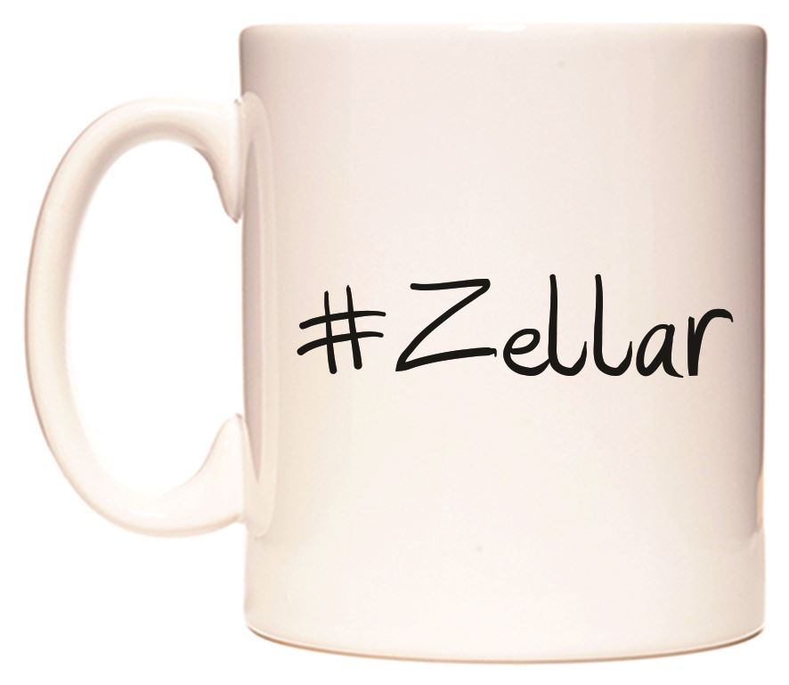 This mug features #Zellar