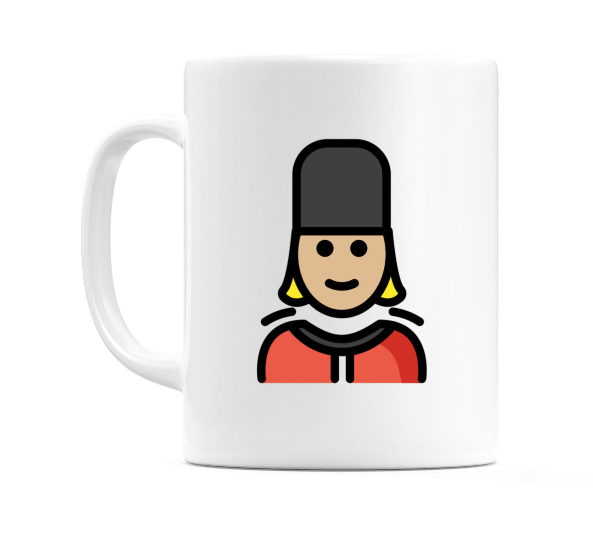 Female Guard: Medium-Light Skin Tone Emoji Mug