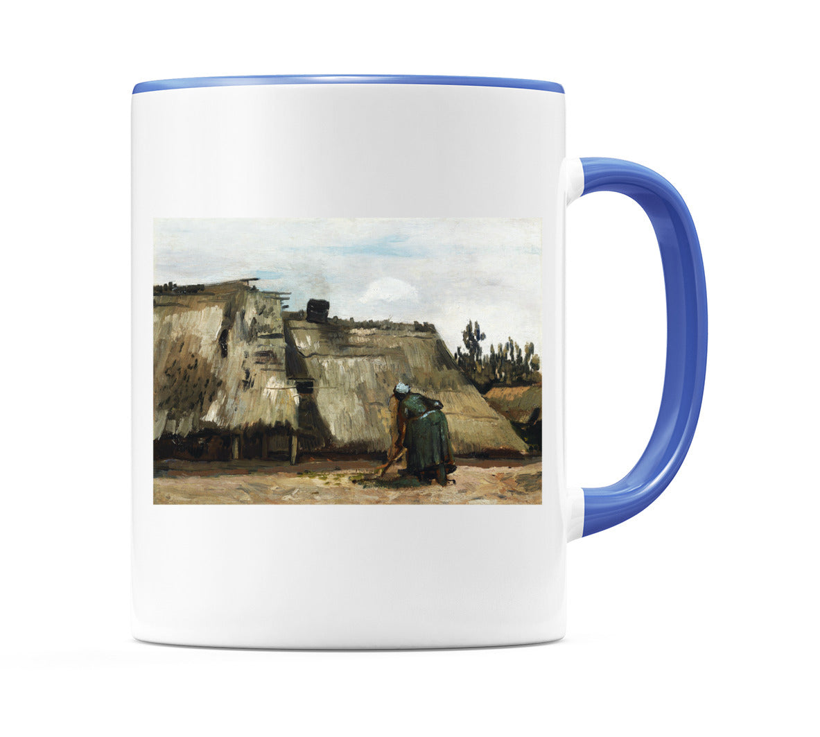A Peasant Woman Digging in Front of Her Cottage (1885) Mug