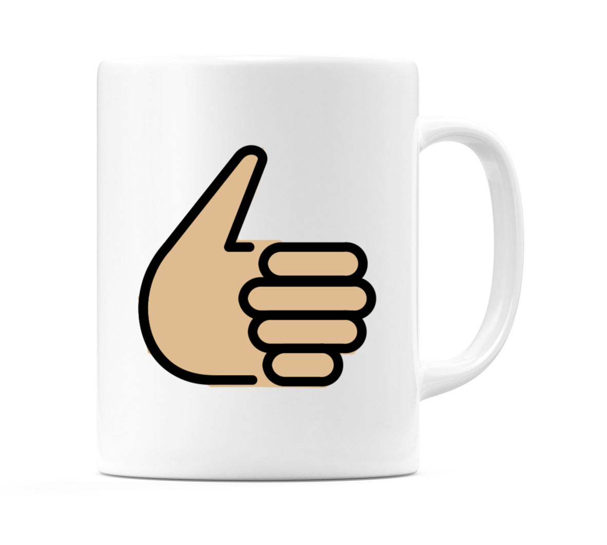 Thumbs Up: Medium-Light Skin Tone Emoji Mug