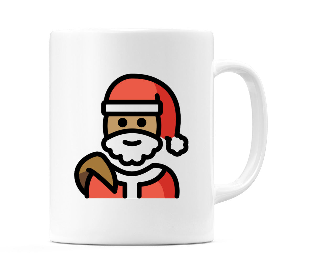 Santa Claus: Medium Skin Tone Emoji Mug