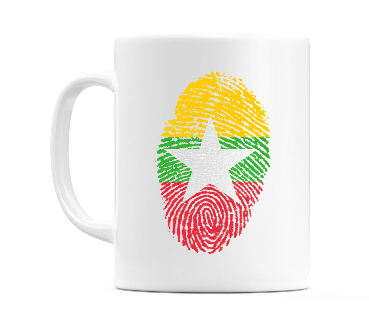 Myanmar Finger Print Flag Mug