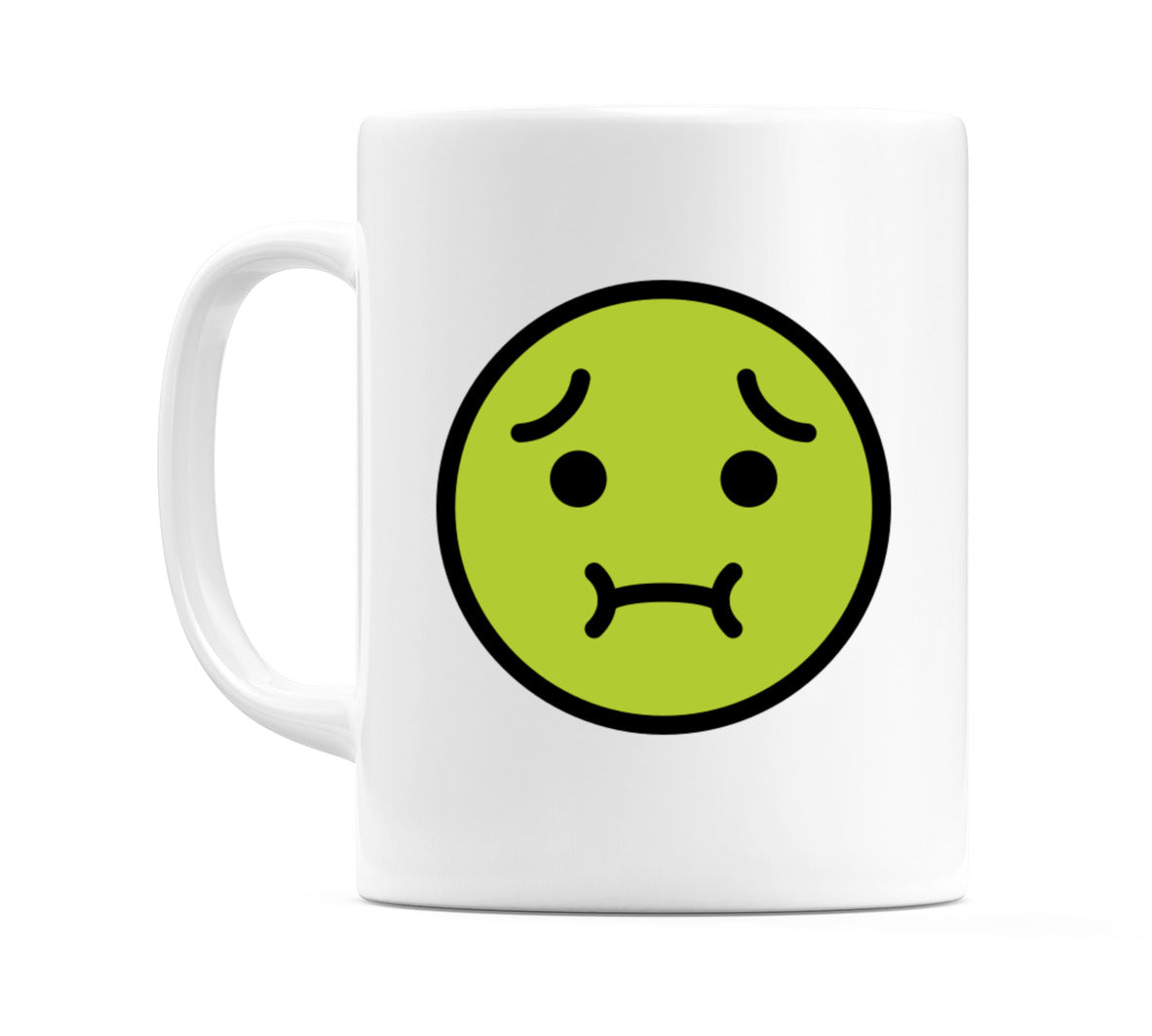 Nauseated Face Emoji Mug
