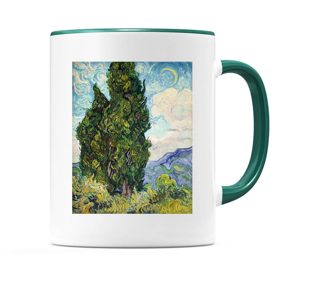 Vincent van Gogh Cypresses (1889) Mug