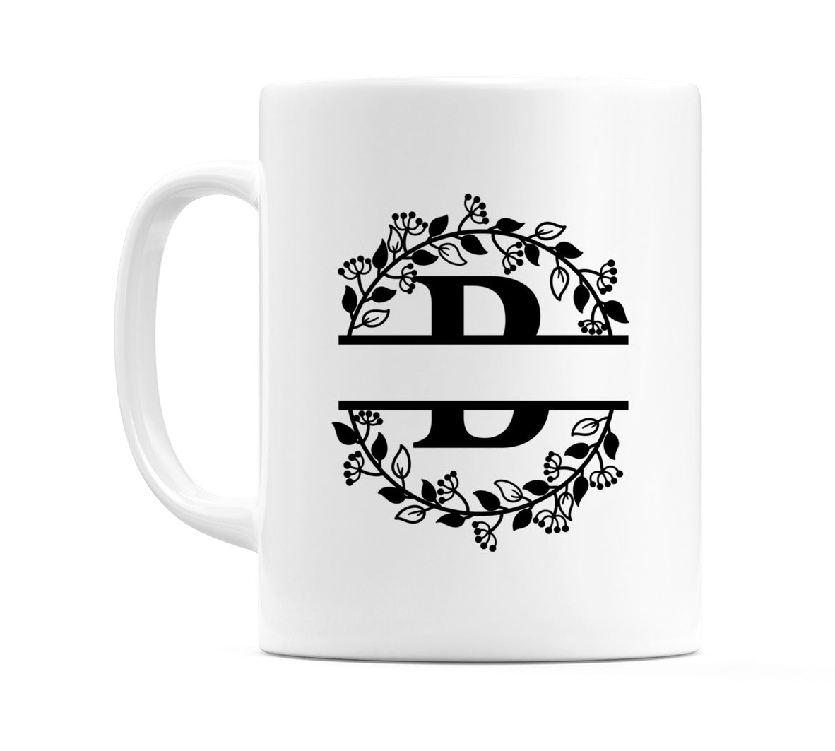 Letter B Split Monogram Mug