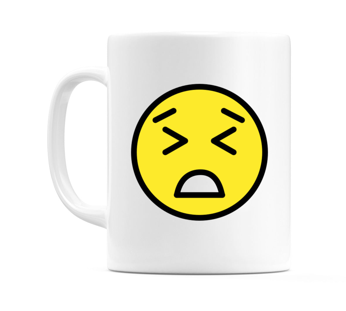Persevering Face Emoji Mug