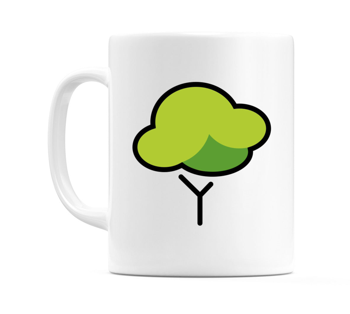 Deciduous Tree Emoji Mug