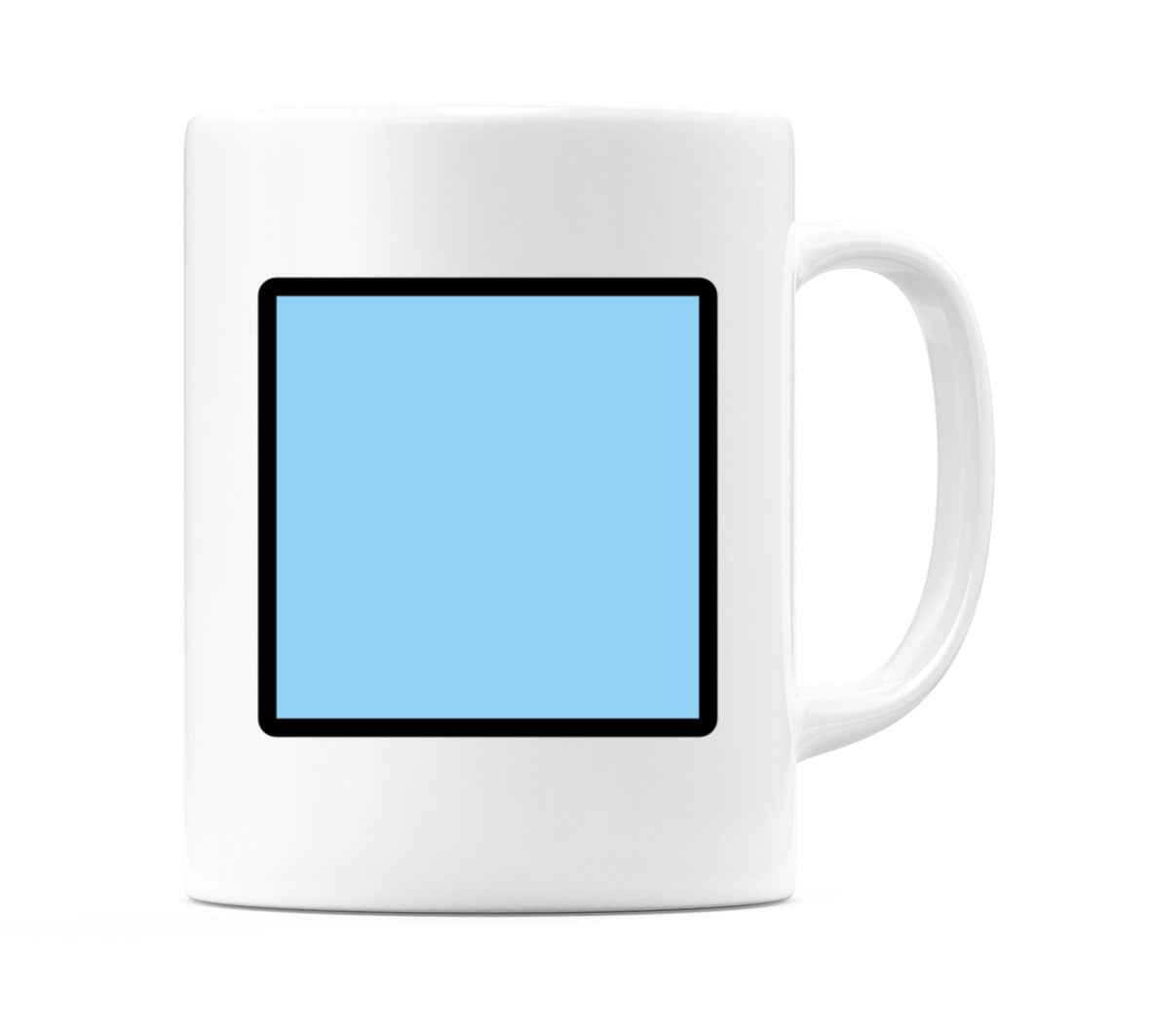 Blue Square Emoji Mug