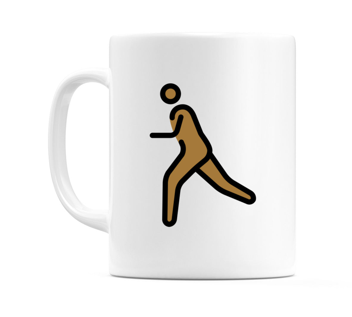 Male Running: Medium-Dark Skin Tone Emoji Mug