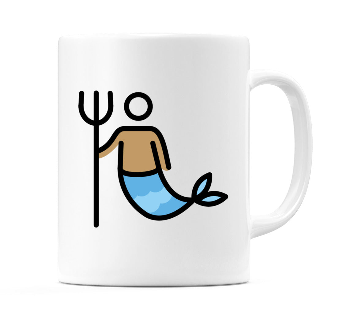 Merman: Medium Skin Tone Emoji Mug