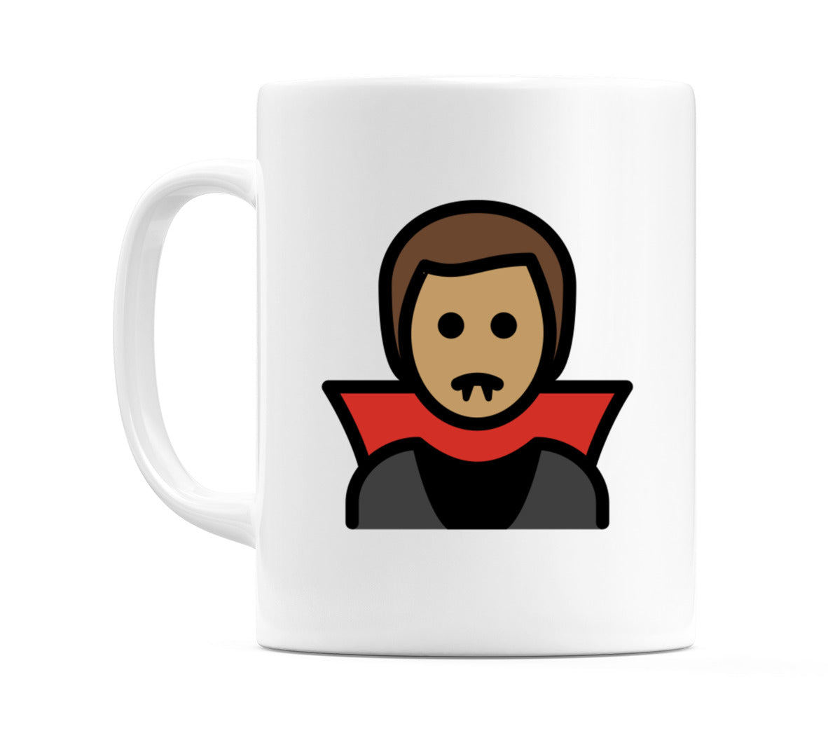 Male Vampire: Medium Skin Tone Emoji Mug