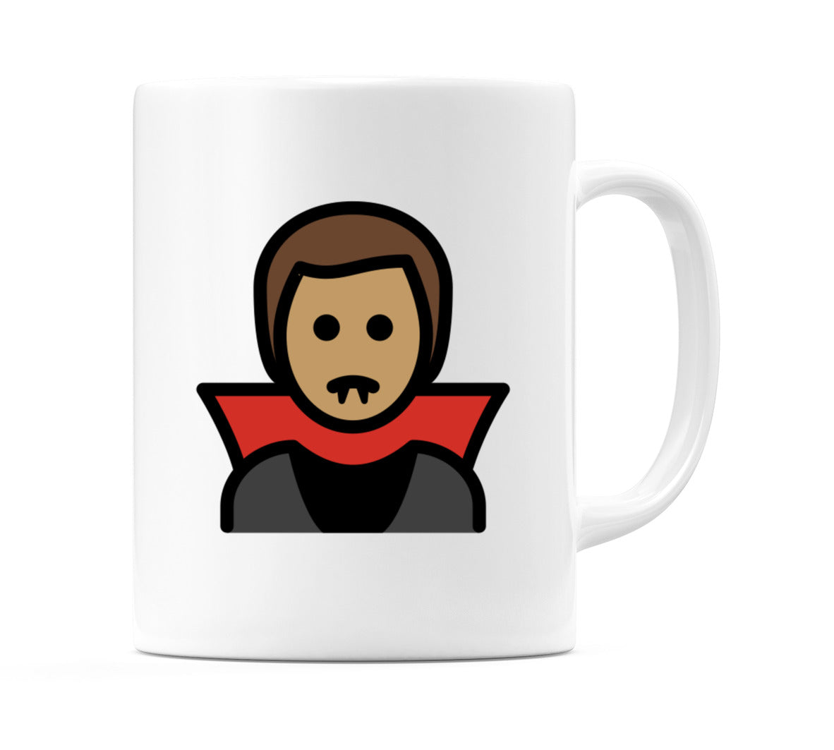Male Vampire: Medium Skin Tone Emoji Mug