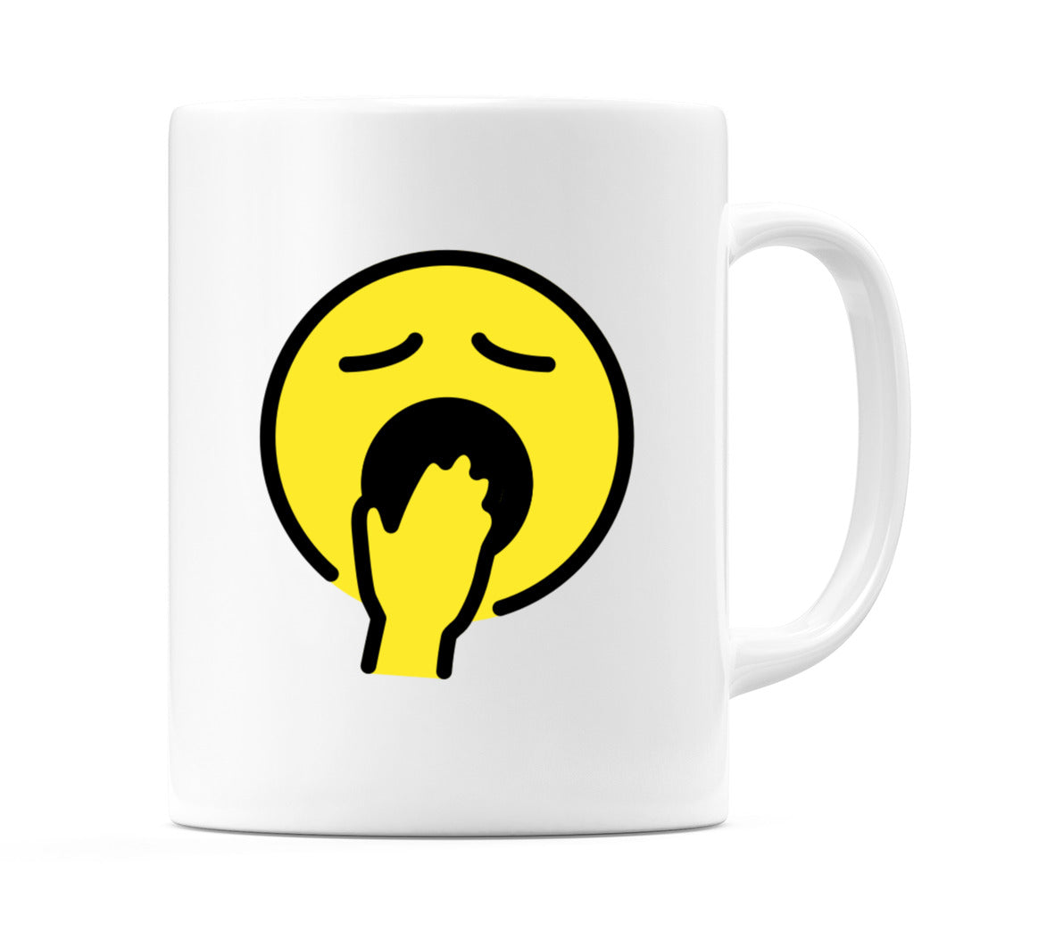 Yawning Face Emoji Mug