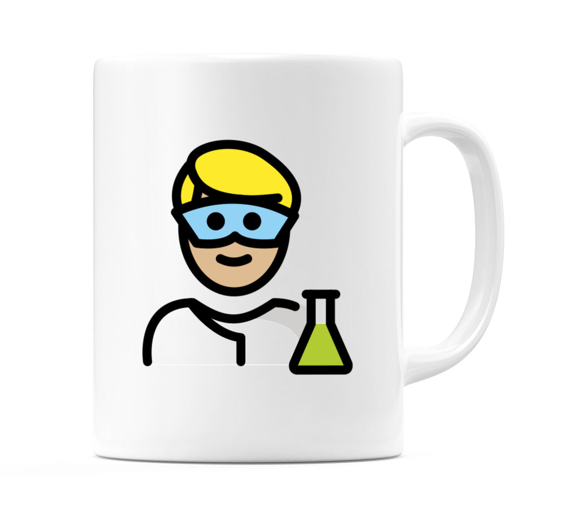 Male Scientist: Medium-Light Skin Tone Emoji Mug