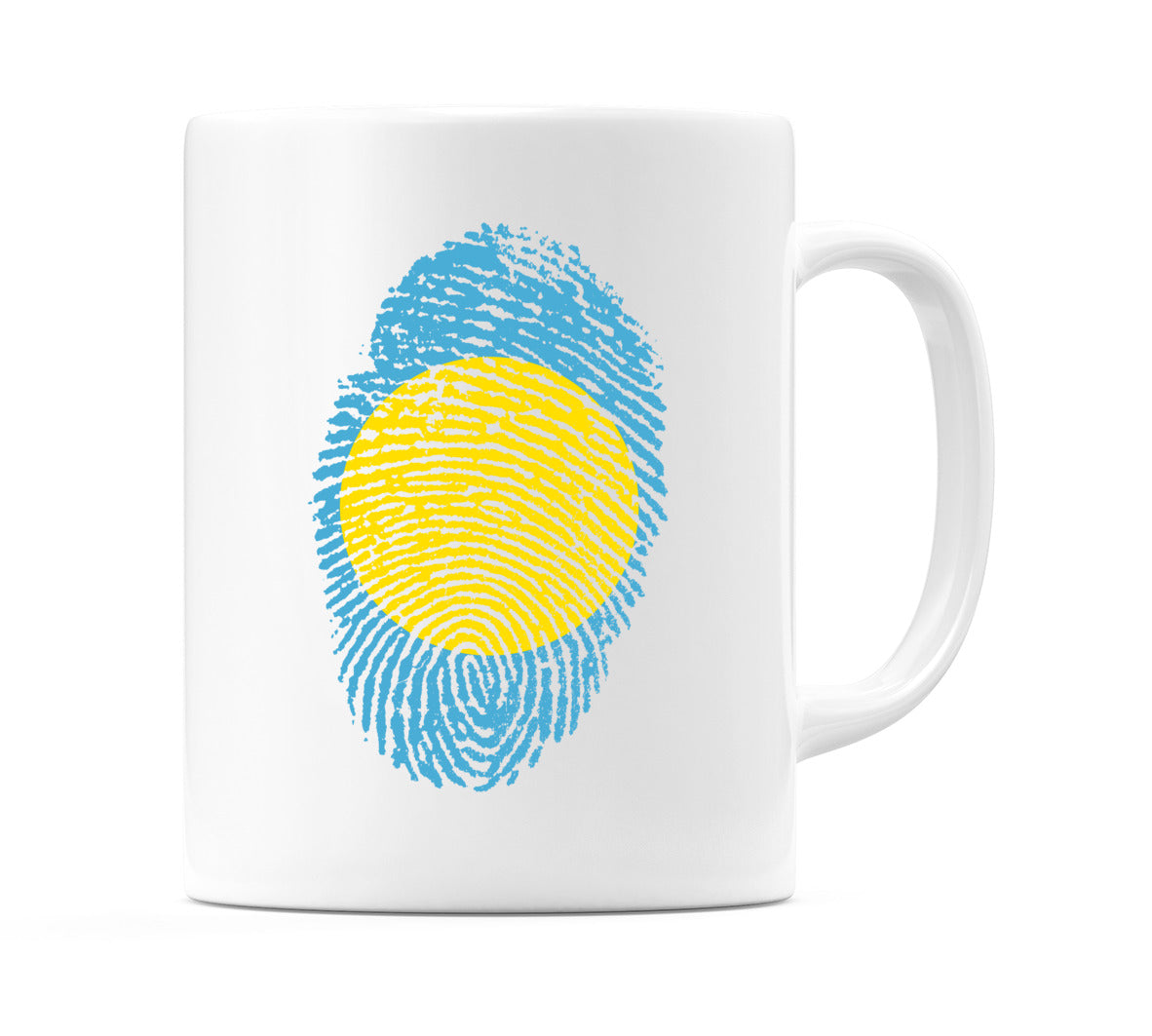 Palau Finger Print Flag Mug