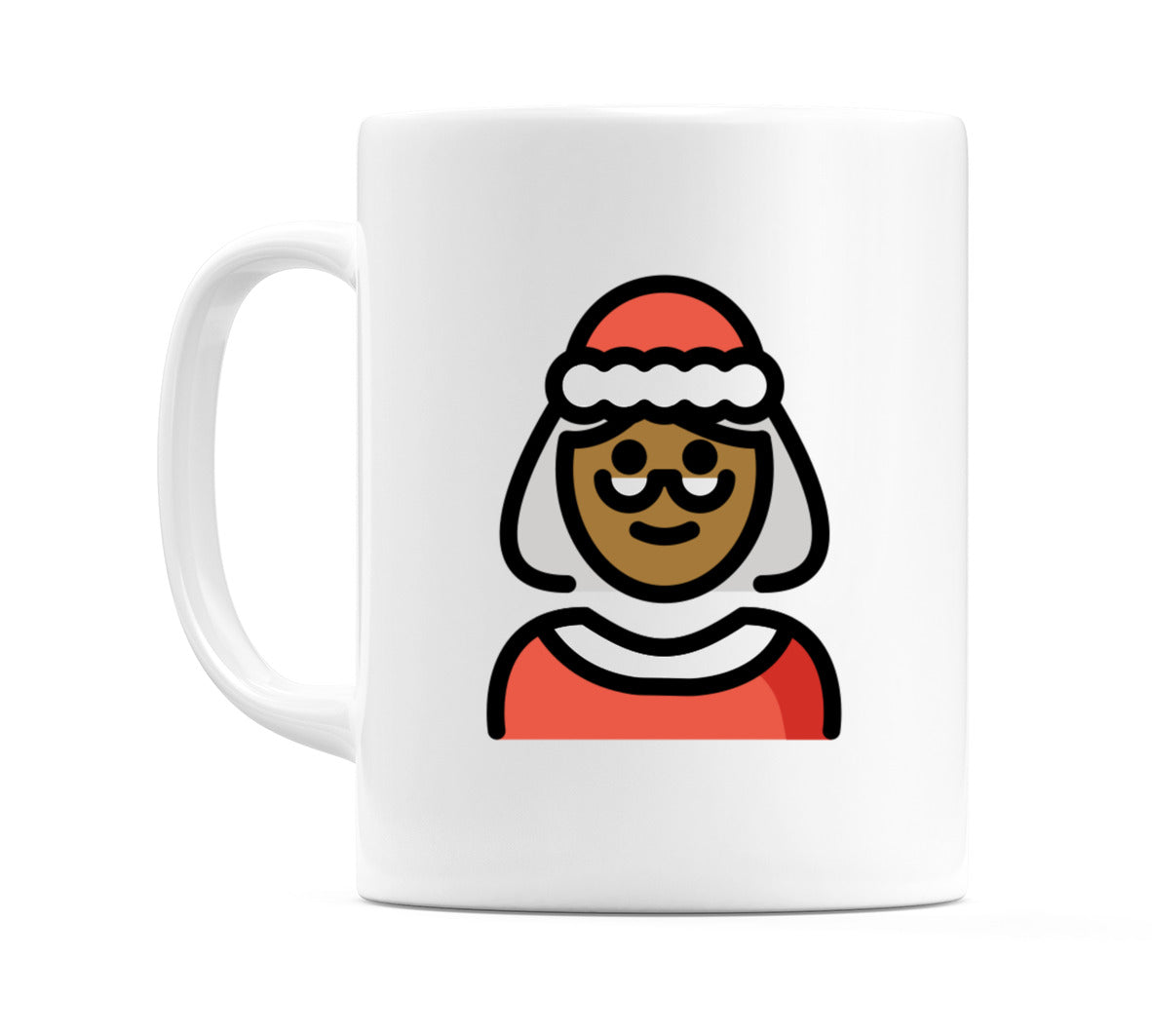 Mrs Claus: Medium-Dark Skin Tone Emoji Mug
