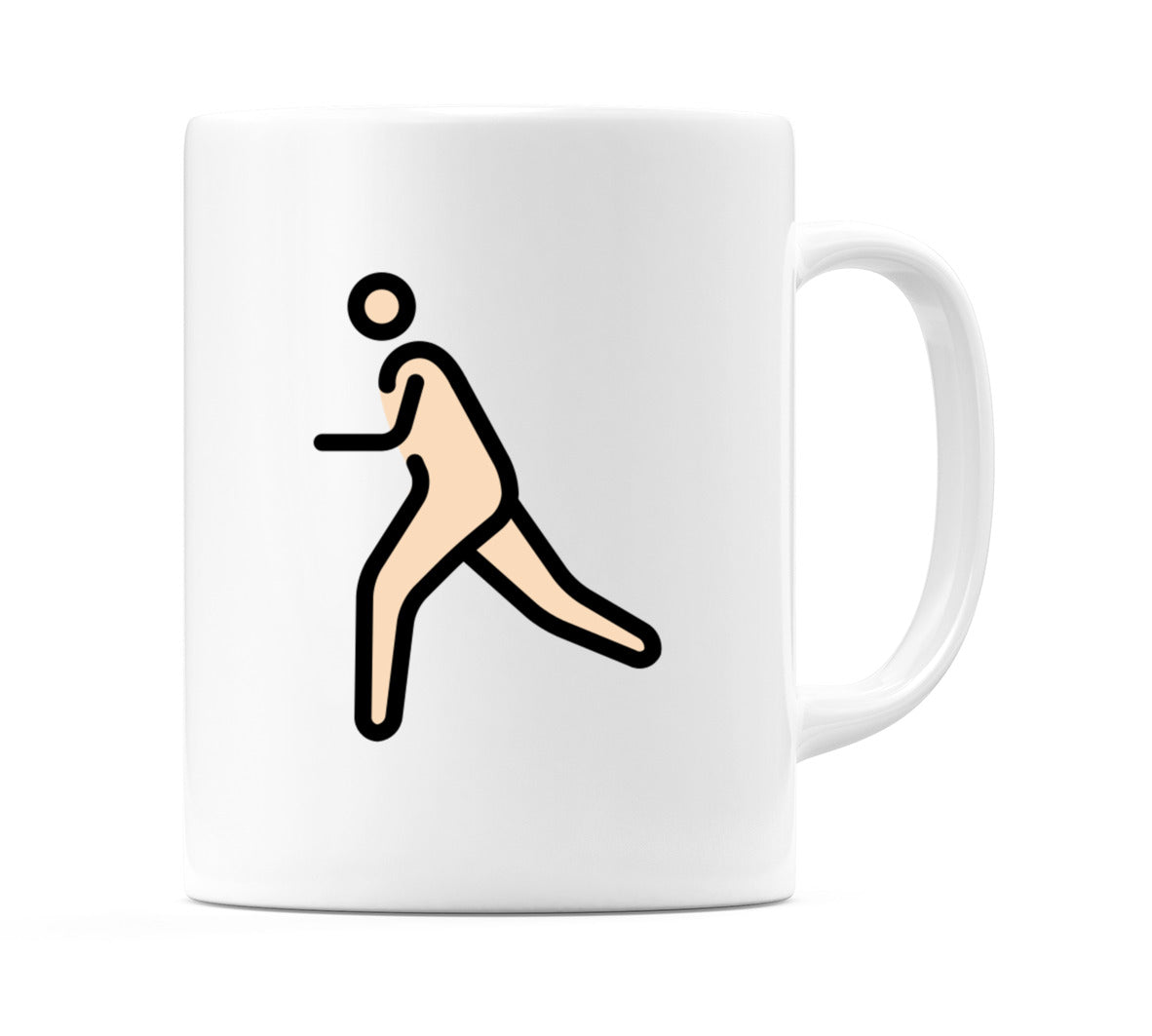 Person Running: Light Skin Tone Emoji Mug
