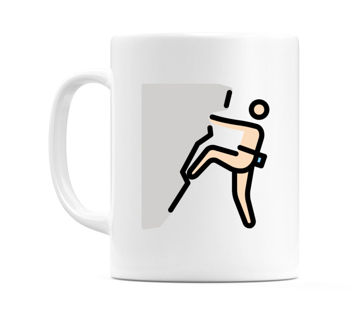 Male Climbing: Light Skin Tone Emoji Mug