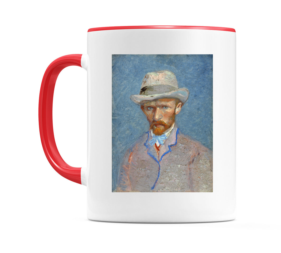 Self Portrait with a Gray Straw Hat (1887) Mug