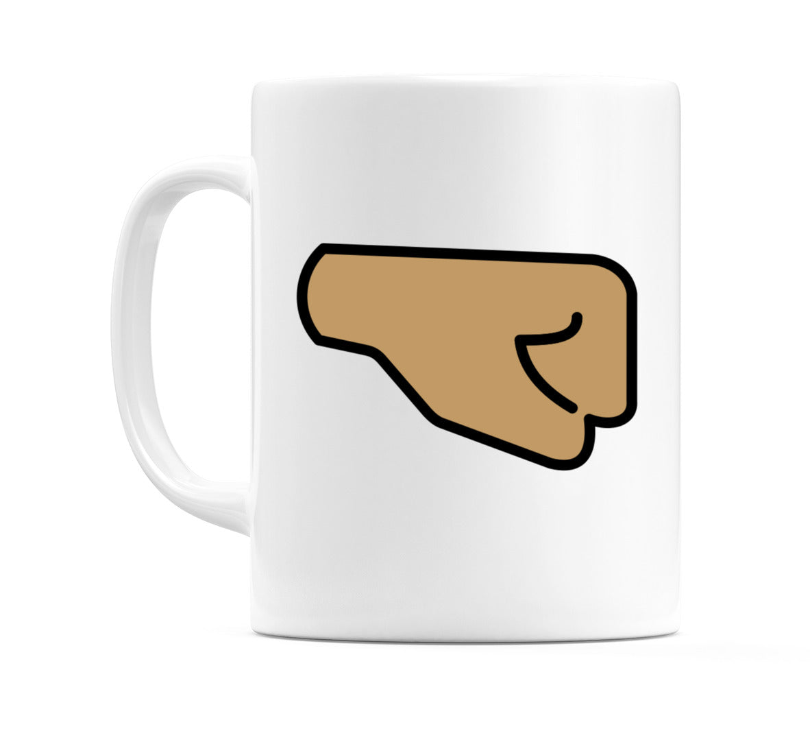 Right-Facing Fist: Medium Skin Tone Emoji Mug