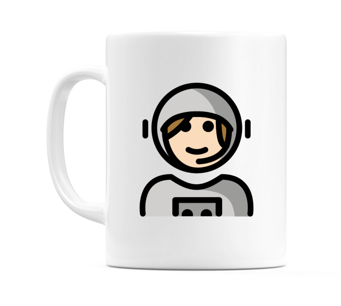 Female Astronaut: Light Skin Tone Emoji Mug