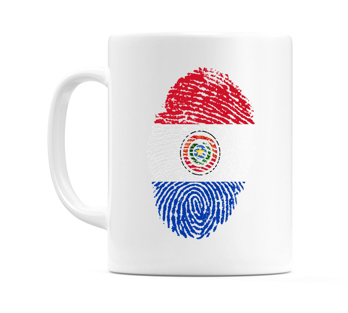 Paraguay Finger Print Flag Mug