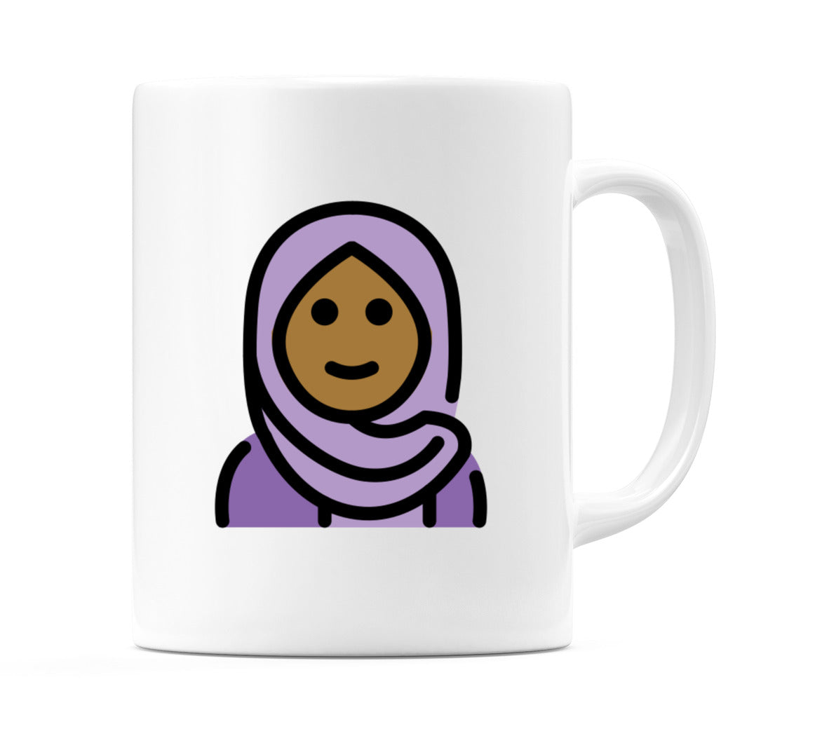 Female With Headscarf: Medium-Dark Skin Tone Emoji Mug