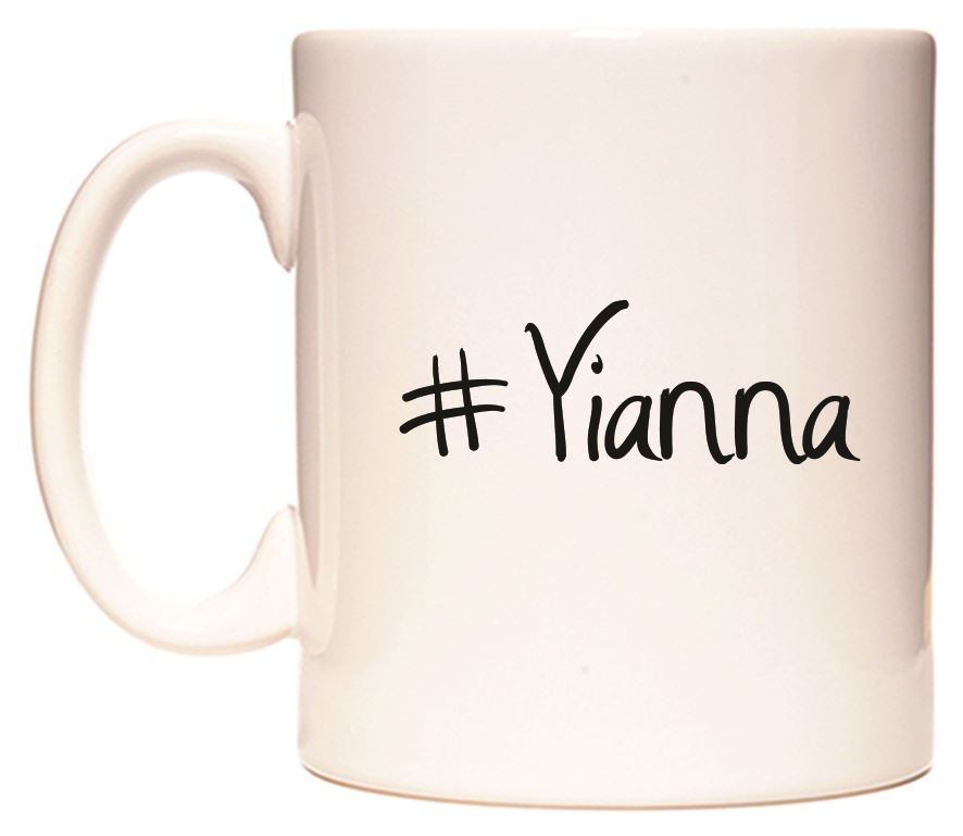 This mug features #Yianna