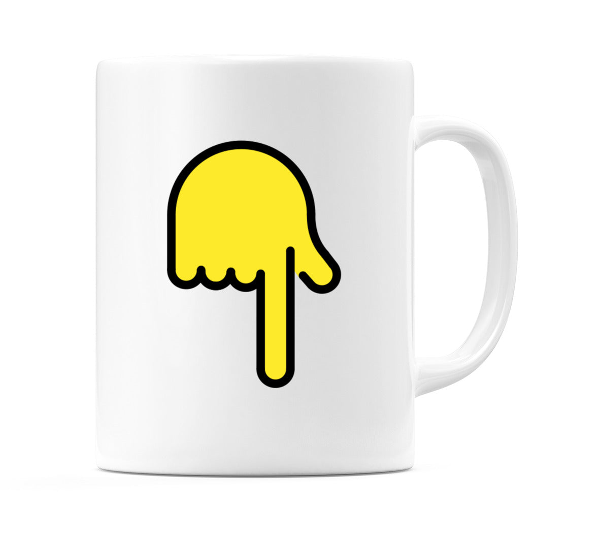 Backhand Index Pointing Down Emoji Mug
