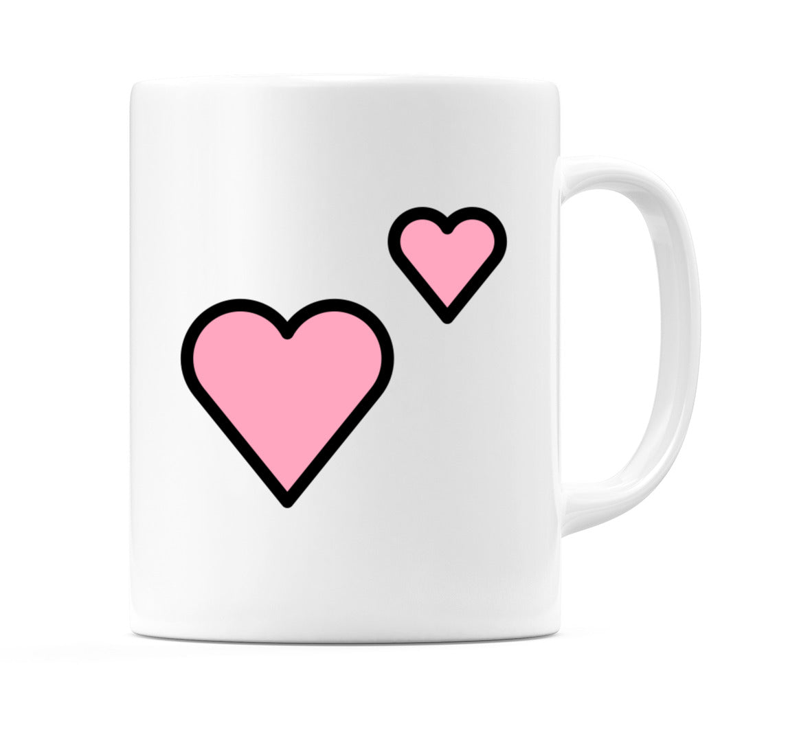 Two Hearts Emoji Mug
