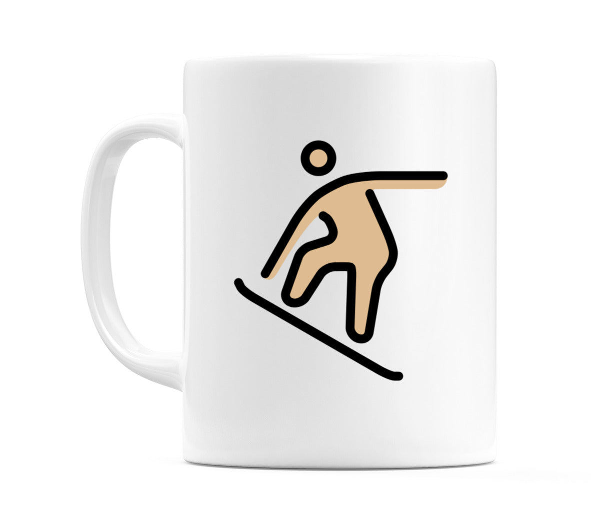 Snowboarder: Medium-Light Skin Tone Emoji Mug