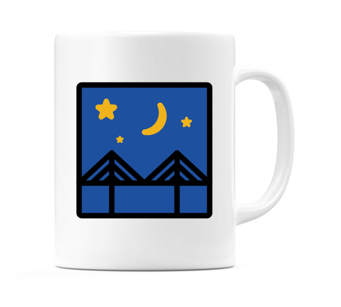 Bridge At Night Emoji Mug