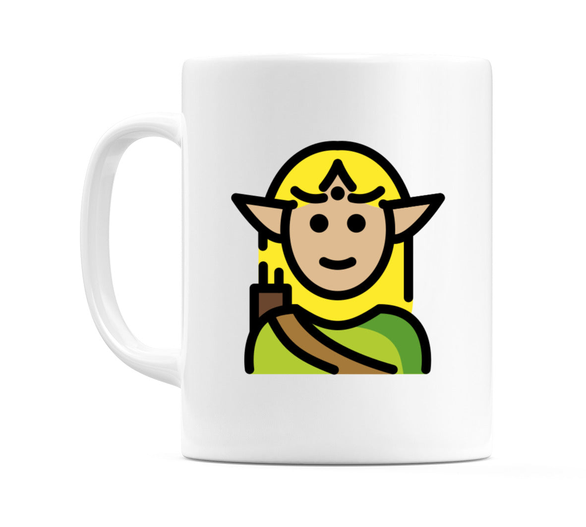 Elf: Medium-Light Skin Tone Emoji Mug