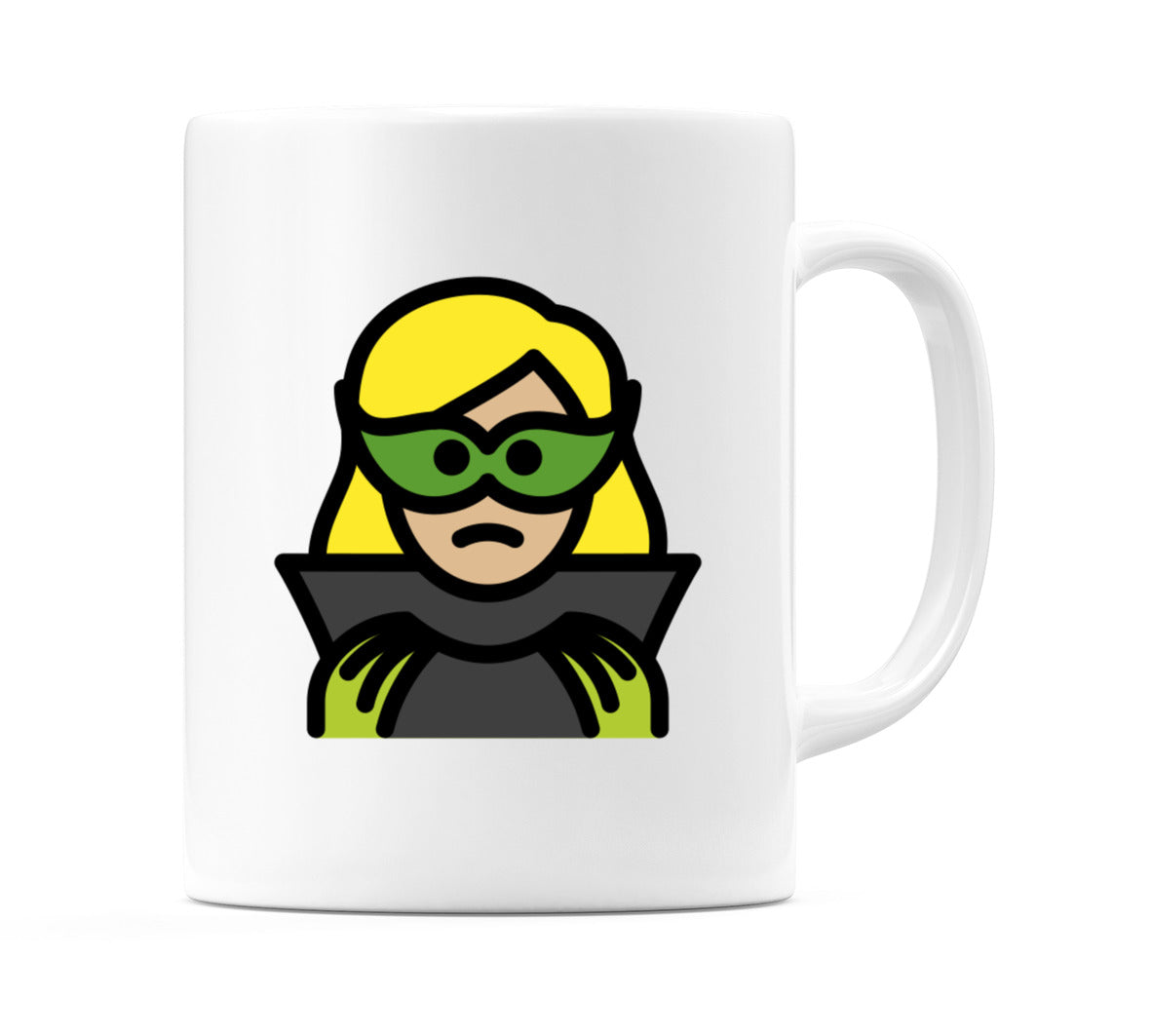 Female Supervillain: Medium-Light Skin Tone Emoji Mug