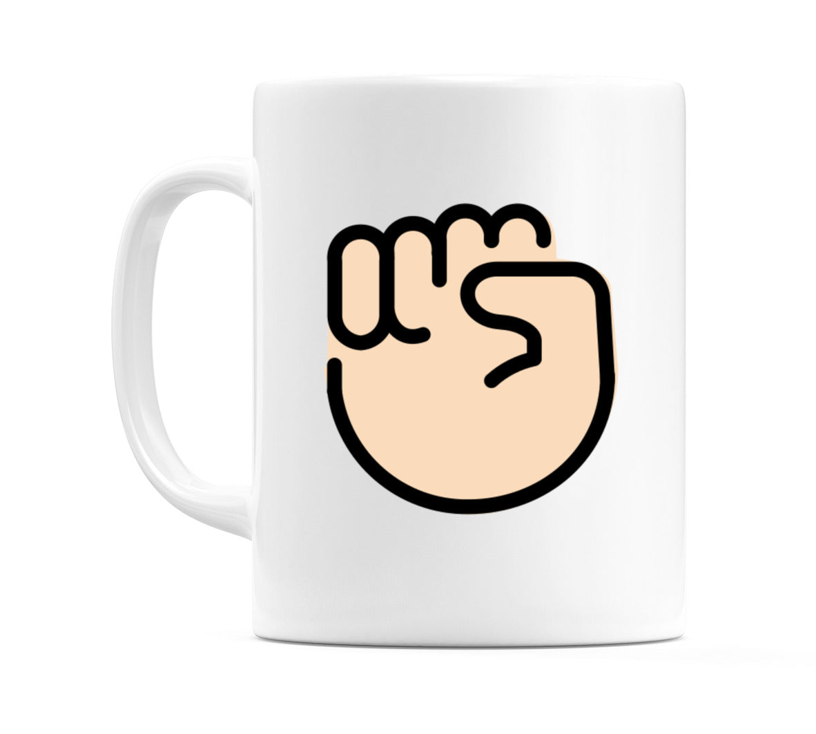 Raised Fist: Light Skin Tone Emoji Mug