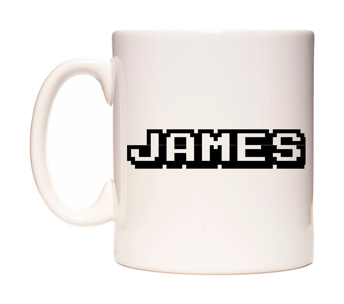 James - Arcade Themed Mug
