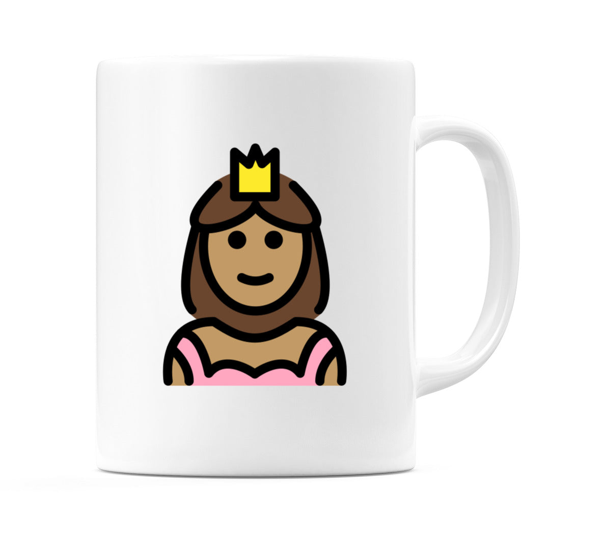 Princess: Medium Skin Tone Emoji Mug