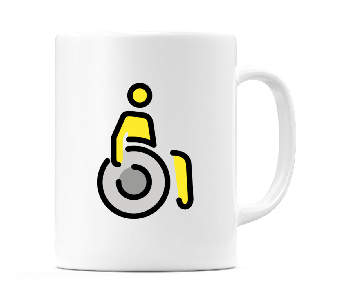 Male In Maleual Wheelchair Emoji Mug