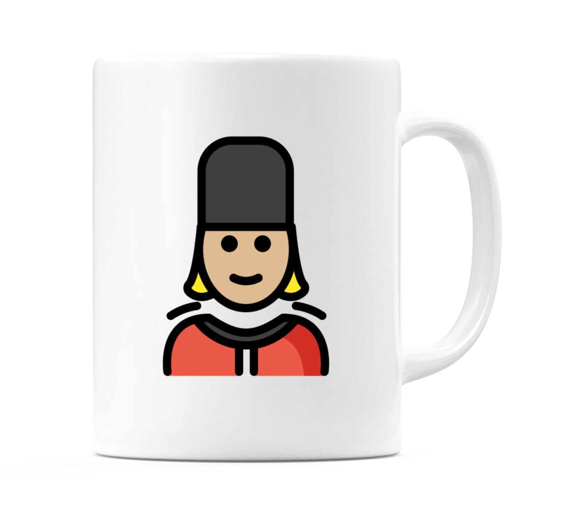 Female Guard: Medium-Light Skin Tone Emoji Mug